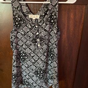 Black and White Tank Top Size XS.